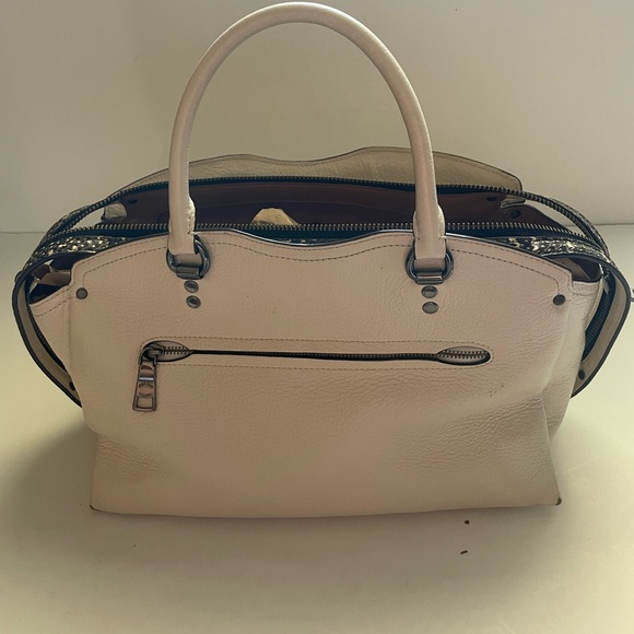 Coach Drew Satchel With Snakeskin Detail - Picture 4 of 8